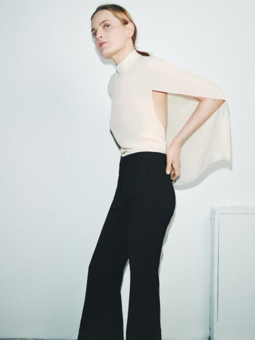 ZARA ZW COLLECTION VENTED CAPE SHIRT - Picture 2 of 11